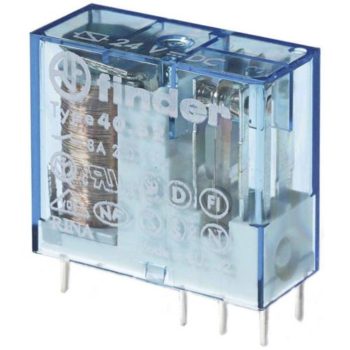 relais miniature pour circuit imprimé 24 volts dc 2 contacts 8 ampères