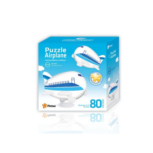 Puzzle 80 Pièces Puzzle 3d Avion - Sky Blue Airline