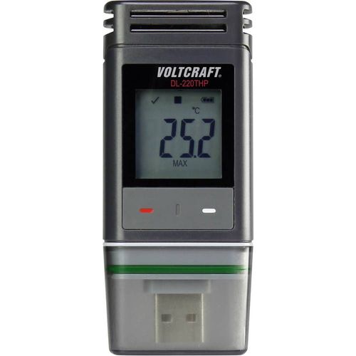 Enregistreur de données VOLTCRAFT DL-220THP Unité de mesure température, humidité de l'air, pression atmosphérique -30 à