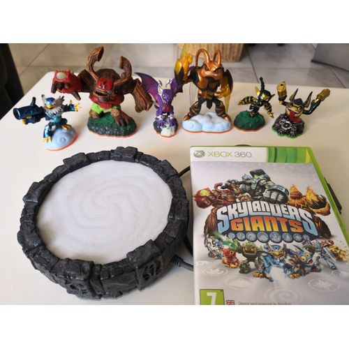 Lot De 6 Figurines Skylanders + Le Portail + Jeu "Skylanders Giants" Xbox 360.