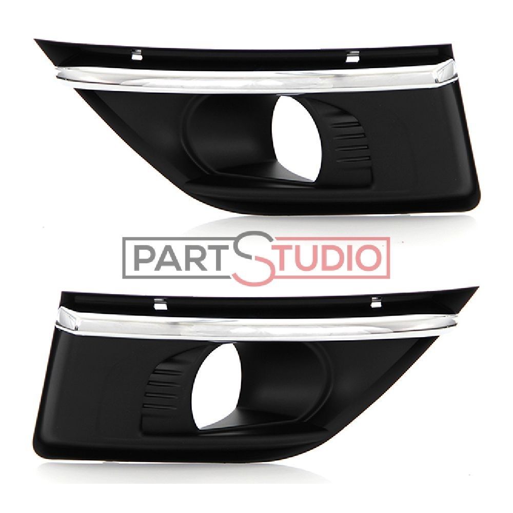 kexinda Remplacement pour Citroen C4 Pare-Chocs Avant 2004-2008 lat/éral Gauche ABS Lampe de Brouillard Couverture Couverture antibrouillard Cadre