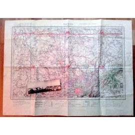Carte Plan Militaire De Tlemcen Des Années 40-50 (Très Détaillée)