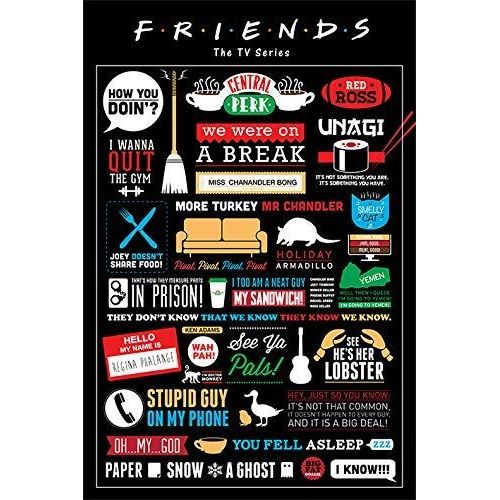 Friends Pack Posters Infographic 61 X 91 Cm (5)