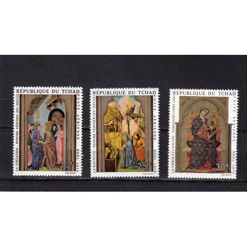 Timbres De Poste Aérienne Du Tchad (Noël)