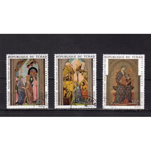 Timbres De Poste Aérienne Du Tchad (Noël)