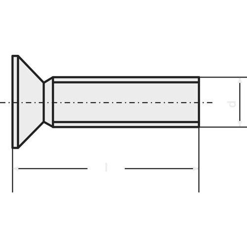 Vis à tête fraisée TOOLCRAFT 888082 100 pc(s) M3 6 mm tête fraisée Torx acier N/A