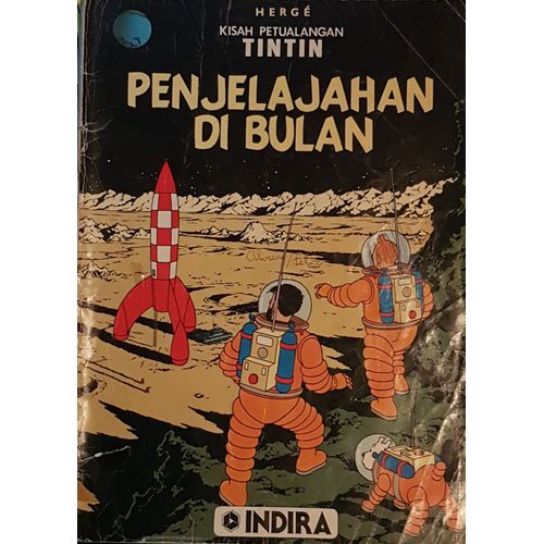 Tintin Penjelajahan Di Bulan (En Indonésien)