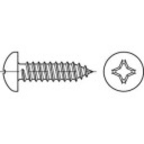 Vis à tôle à têtes cylindriques bombées 3.9 mm 13 mm cruciforme Philips