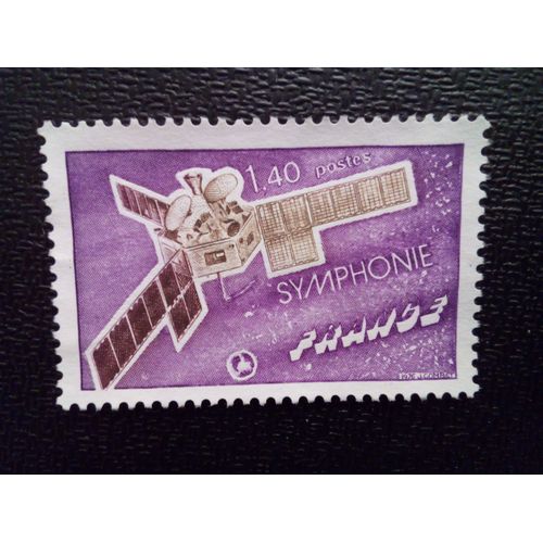 Timbre France Yt 1887 Satellite "Symphonie" 1976