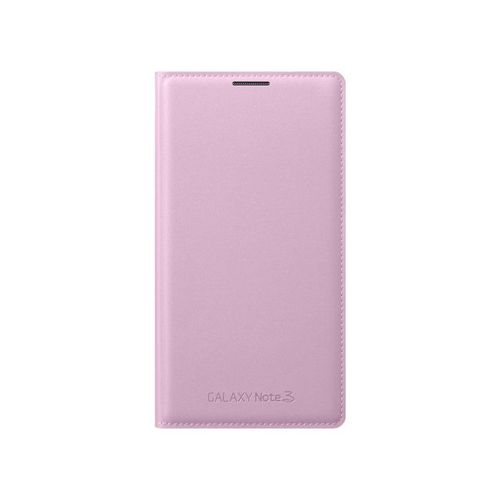Etui Folio A Rabat Samsung Galaxy Note 3 Flip Cover Rose Eco-Cuir (Pu)