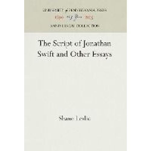 The Script Of Jonathan Swift And Other Essays