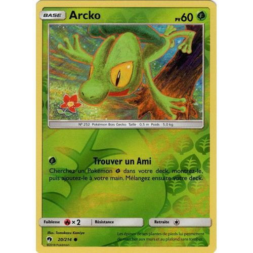 Carte Francaise Arcko Reverse 20/214 Tonnerre Perdu Pokemon