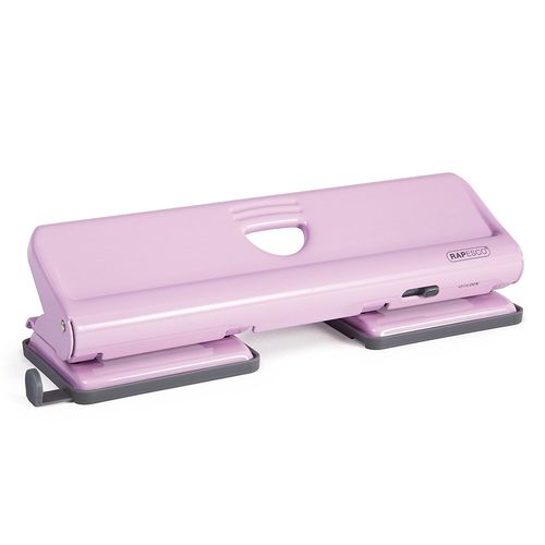 Rapesco Perforateur 720 Métal 4 Trous Rose Candy 20 Flles