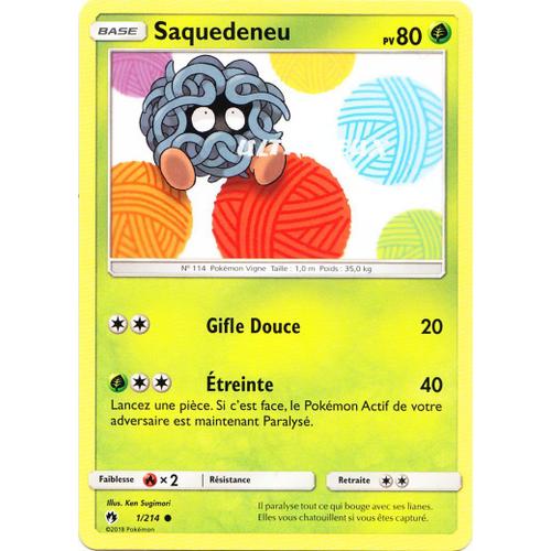 Pokémon - 1/214 - Saquedeneu - Sl8 - Soleil Et Lune - Tonnerre Perdu - Commune