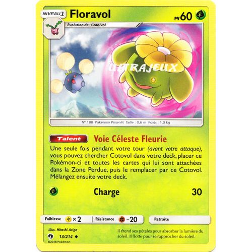 Pokémon - 13/214 - Sl8 - Soleil Et Lune - Tonnerre Perdu - Floravol - Peu Commune