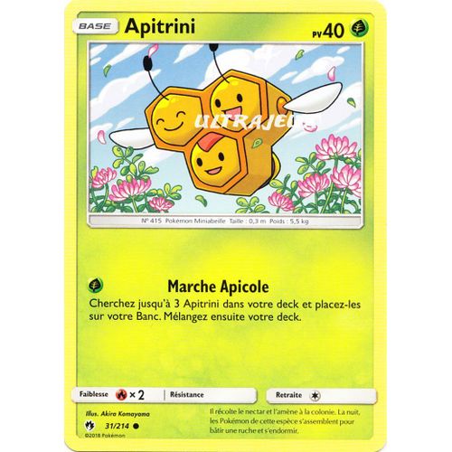 Pokémon - 31/214 - Apitrini - Sl8 - Soleil Et Lune - Tonnerre Perdu - Commune