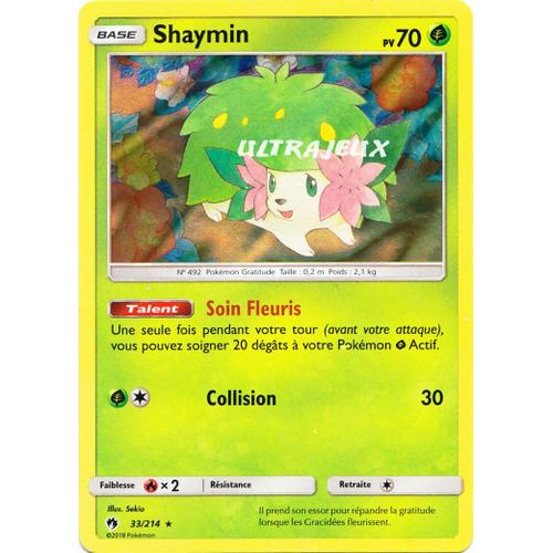 Pokémon - 33/214 - Shaymin - Sl8 - Soleil Et Lune - Tonnerre Perdu - Holo Rare