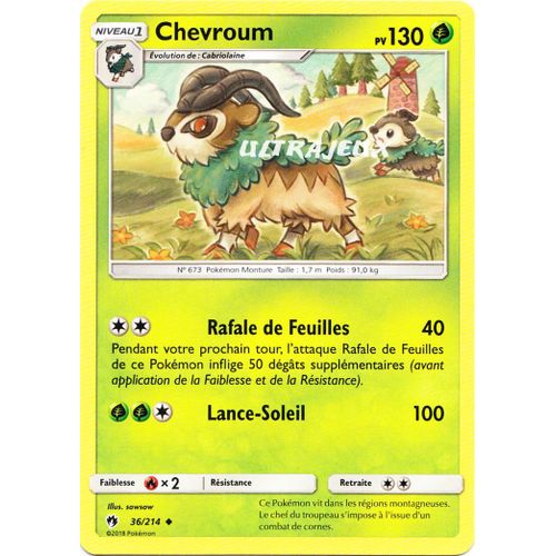 Pokémon - 36/214 - Sl8 - Soleil Et Lune - Tonnerre Perdu - Chevroum - Peu Commune