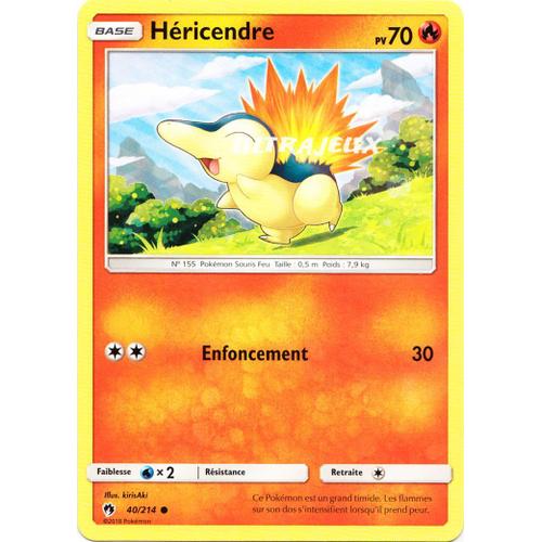 Pokémon - 40/214 - Héricendre - Sl8 - Soleil Et Lune - Tonnerre Perdu - Commune