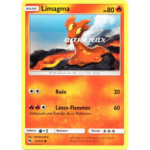 Pokémon - 43/214 - Limagma - Sl8 - Soleil Et Lune - Tonnerre Perdu - Commune