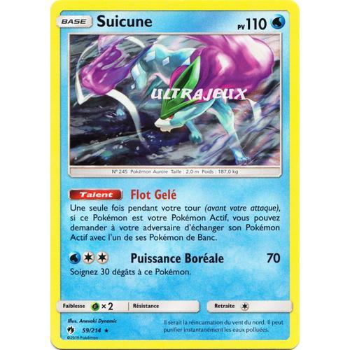 Pokémon - 59/214 - Suicune - Sl8 - Soleil Et Lune - Tonnerre Perdu - Holo Rare