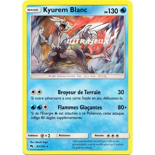 Pokémon - 63/214 - Kyurem Blanc - Sl8 - Soleil Et Lune - Tonnerre Perdu - Holo Rare