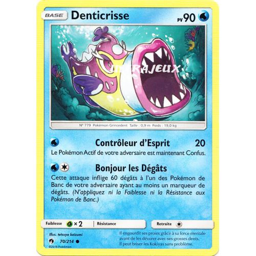 Pokémon - 70/214 - Denticrisse - Sl8 - Soleil Et Lune - Tonnerre Perdu - Commune