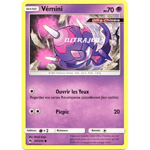 Pokémon - 107/214 - Sl8 - Soleil Et Lune - Tonnerre Perdu - Vémini - Commune