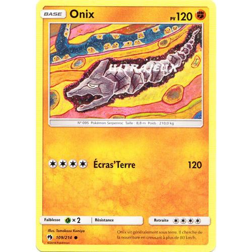 Pokémon - 109/214 - Sl8 - Soleil Et Lune - Tonnerre Perdu - Onix - Commune