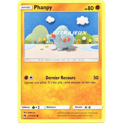 Pokémon - 111/214 - Phanpy - Sl8 - Soleil Et Lune - Tonnerre Perdu - Commune