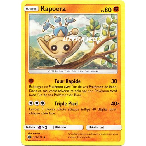 Pokémon - 113/214 - Kapoera - Sl8 - Soleil Et Lune - Tonnerre Perdu - Peu Commune