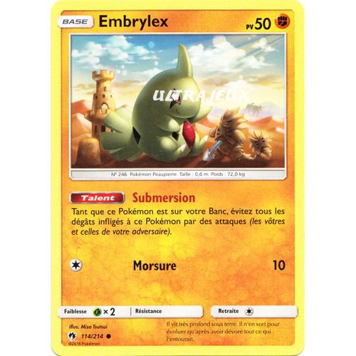 Pokémon - 114/214 - Embrylex - Sl8 - Soleil Et Lune - Tonnerre Perdu - Commune