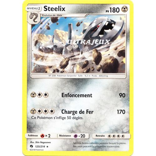 Pokémon - 125/214 - Steelix - Sl8 - Soleil Et Lune - Tonnerre Perdu - Rare