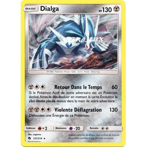 Pokémon - 127/214 - Dialga - Sl8 - Soleil Et Lune - Tonnerre Perdu - Holo Rare