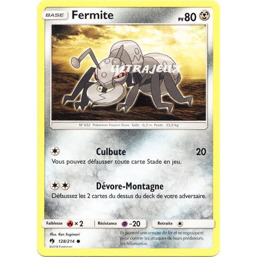 Pokémon - 128/214 - Fermite - Sl8 - Soleil Et Lune - Tonnerre Perdu - Commune