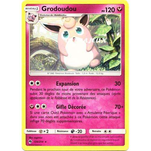 Pokémon - 134/214 - Grodoudou - Sl8 - Soleil Et Lune - Tonnerre Perdu - Rare