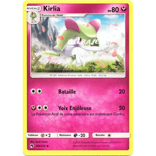 Pokémon - 140/214 - Kirlia - Sl8 - Soleil Et Lune - Tonnerre Perdu - Peu Commune