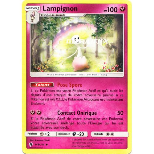 Pokémon - 148/214 - Lampignon - Sl8 - Soleil Et Lune - Tonnerre Perdu - Peu Commune