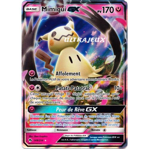 Pokémon - 149/214 - Mimiqui-Gx - Sl8 - Soleil Et Lune - Tonnerre Perdu - Ultra Rare