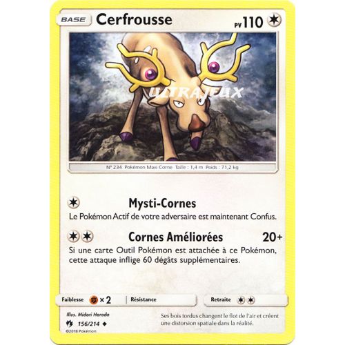 Pokémon - 156/214 - Cerfrousse - Sl8 - Soleil Et Lune - Tonnerre Perdu - Peu Commune