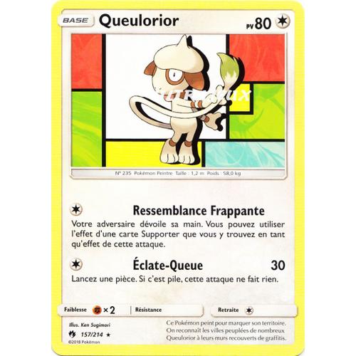 Pokémon - 157/214 - Queulorior - Sl8 - Soleil Et Lune - Tonnerre Perdu - Rare