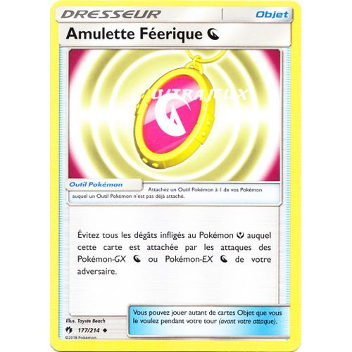 Pokémon - 177/214 - Amulette Féerique Énergie Dragon - Sl8 - Soleil Et Lune - Tonnerre Perdu - Peu Commune