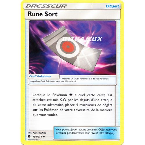 Pokémon - 190/214 - Rune Sort - Sl8 - Soleil Et Lune - Tonnerre Perdu - Peu Commune