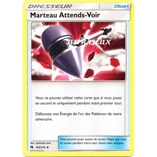 Pokémon - 192/214 - Marteau Attends-Voir - Sl8 - Soleil Et Lune - Tonnerre Perdu - Peu Commune