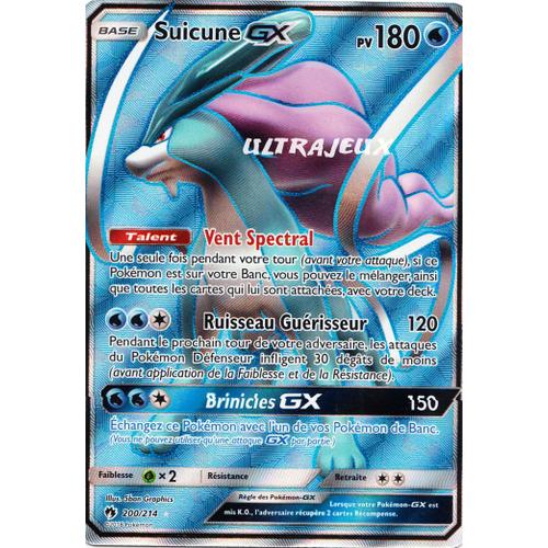 Pokémon - 200/214 - Sl8 - Soleil Et Lune - Tonnerre Perdu - Suicune Gx - Ultra Rare