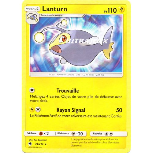 Pokémon - 74-R/214 - Lanturn - Reverse