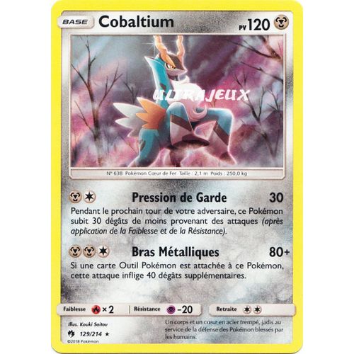 Pokémon - 129-R/214 - Cobaltium - Reverse