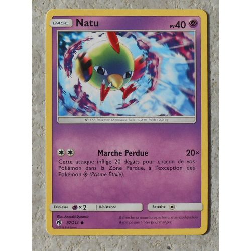 Natu 87/214 - Sl8 - Tonnerre Perdu - Vf