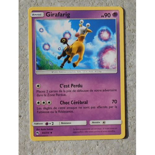 Girafarig 94/214 - Sl8 - Tonnerre Perdu - Vf