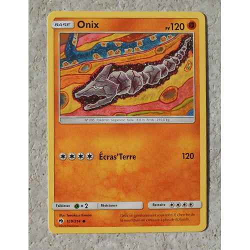 Onix 109/214 - Sl8 - Tonnerre Perdu - Vf